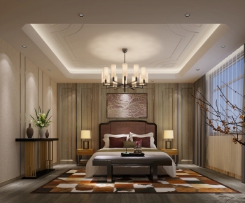 New Chinese Style Bedroom-ID:333915954