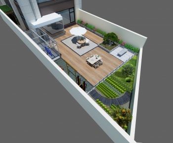 Modern Courtyard/landscape-ID:137175089