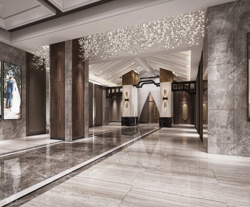 Modern Chinese Style Lobby Hall-ID:786748892