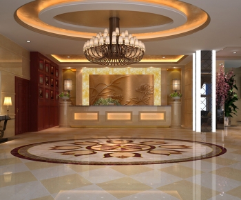 New Chinese Style Lobby Hall-ID:494441036