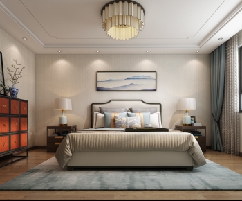 New Chinese Style Bedroom-ID:833008056