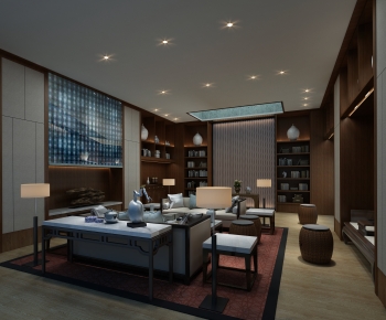 Chinese Style Office Living Room-ID:788131001