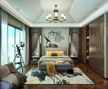 New Chinese Style Bedroom-ID:406706098