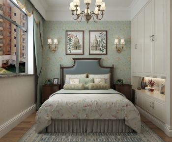 American Style Bedroom-ID:672918085