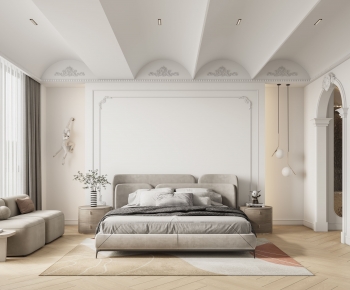 Modern French Style Bedroom-ID:182224997