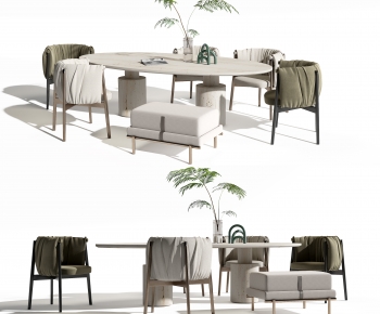 Modern Dining Table And Chairs-ID:843703995