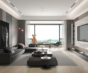 Modern A Living Room-ID:283272986