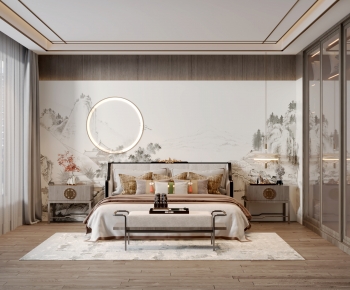New Chinese Style Bedroom-ID:998584991