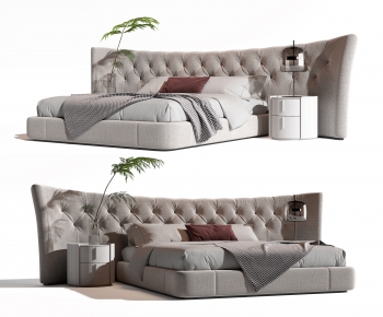 Modern Double Bed-ID:111366993