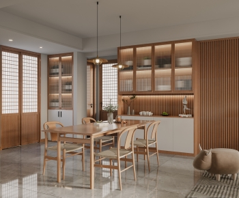 Japanese Style Dining Room-ID:687130939