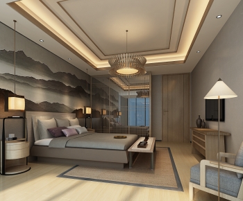 New Chinese Style Bedroom-ID:598737006