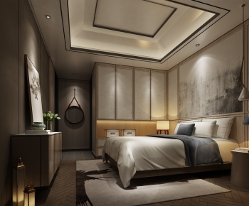 New Chinese Style Bedroom-ID:753216982