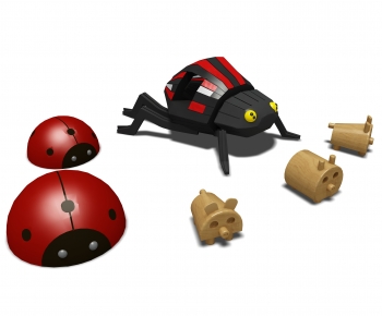 现代游乐设备，动物造型，甲虫玩具-ID:460500733