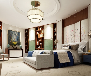 New Chinese Style Bedroom-ID:914855962