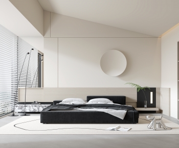 Modern Wabi-sabi Style Bedroom-ID:377321966