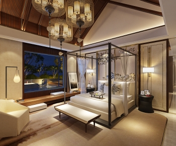 New Chinese Style Bedroom-ID:828887949