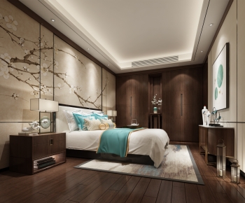 New Chinese Style Bedroom-ID:163513904