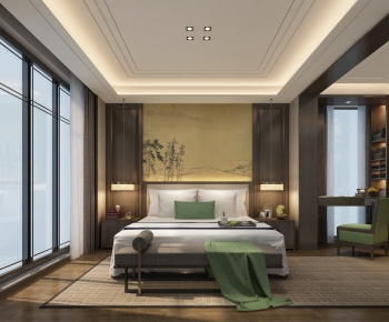 New Chinese Style Bedroom-ID:532743939