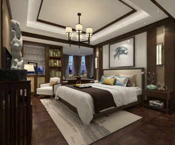 New Chinese Style Bedroom-ID:112438927