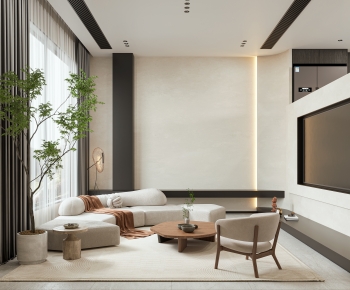 Wabi-sabi Style A Living Room-ID:983681923