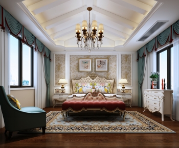 American Style European Style Bedroom-ID:571212054