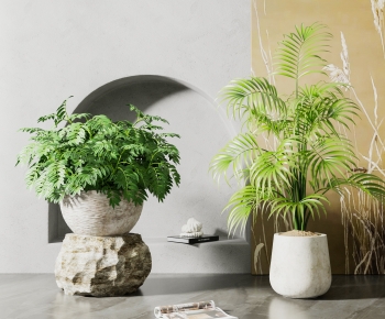 Modern Potted Green Plant-ID:847732078