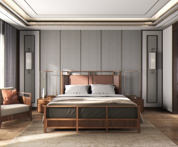 New Chinese Style Bedroom-ID:751168014