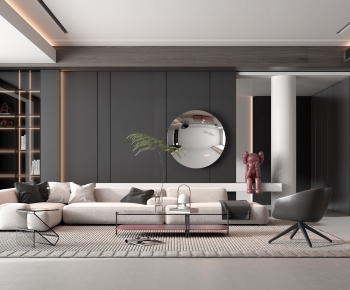 Modern A Living Room-ID:909672029