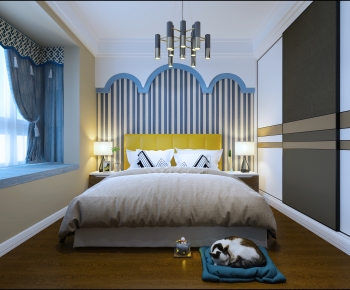 Mediterranean Style Bedroom-ID:140759978