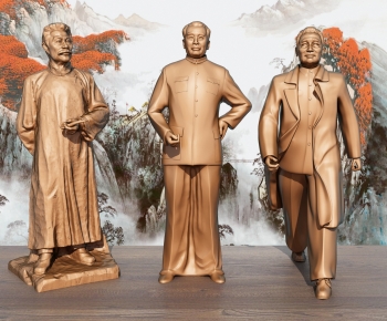 新中式毛主席人物雕塑摆件-ID:379584076