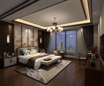 New Chinese Style Bedroom-ID:527147056