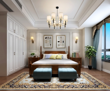 American Style Bedroom-ID:525465971