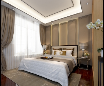 New Chinese Style Bedroom-ID:992264995
