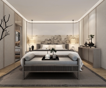 New Chinese Style Bedroom-ID:908169783