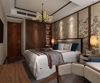 New Chinese Style Bedroom-ID:202374949