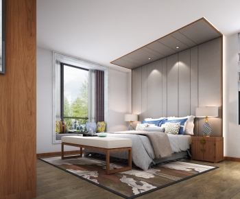 New Chinese Style Bedroom-ID:544162039