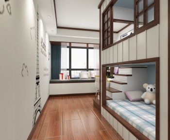 Modern Boy's Room And Son's Room-ID:668195966