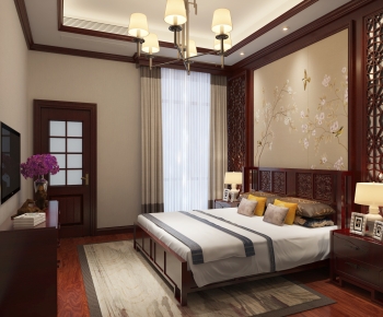 New Chinese Style Bedroom-ID:230256087