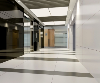Modern Office Elevator Hall-ID:882447962