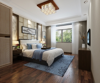 New Chinese Style Bedroom-ID:649712096