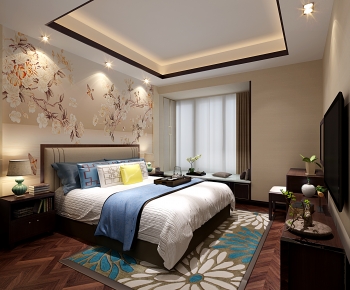 New Chinese Style Bedroom-ID:911765108