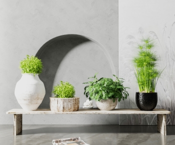 Modern Potted Green Plant-ID:286832091