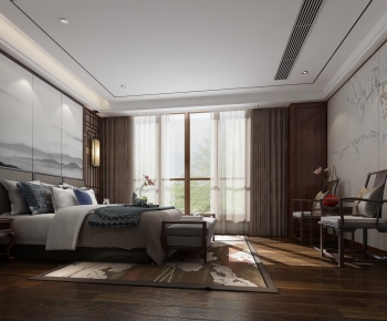 New Chinese Style Bedroom-ID:278867965