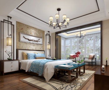 New Chinese Style Bedroom-ID:273978955