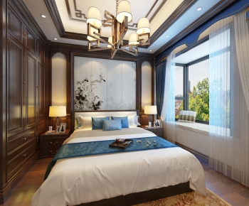 New Chinese Style Bedroom-ID:402606018