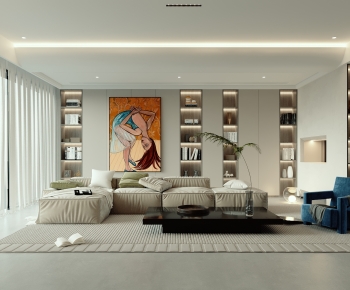 Modern A Living Room-ID:818005086