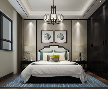 New Chinese Style Bedroom-ID:630359899