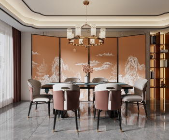 New Chinese Style Dining Room-ID:369215972