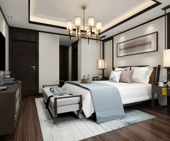 New Chinese Style Bedroom-ID:588159085