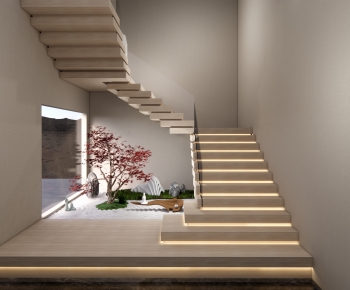 Modern New Chinese Style Stairwell-ID:969578032